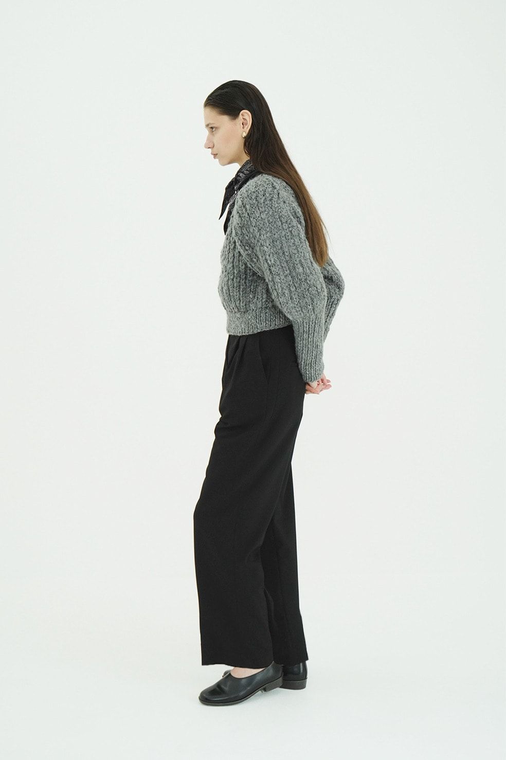 【26AW】ベーシックタックパンツ - BASIC TUCK PANTS (BLACK)