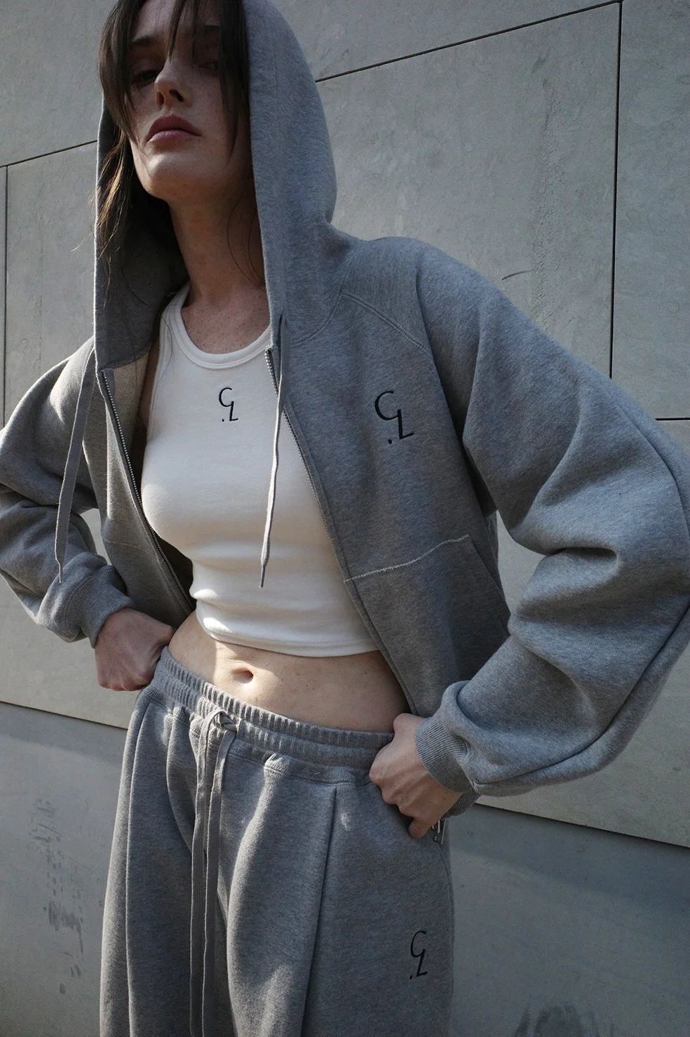 CLANE - 【3色展開】 LOGO SLIM TANK TOPS - ロゴタンクトップ