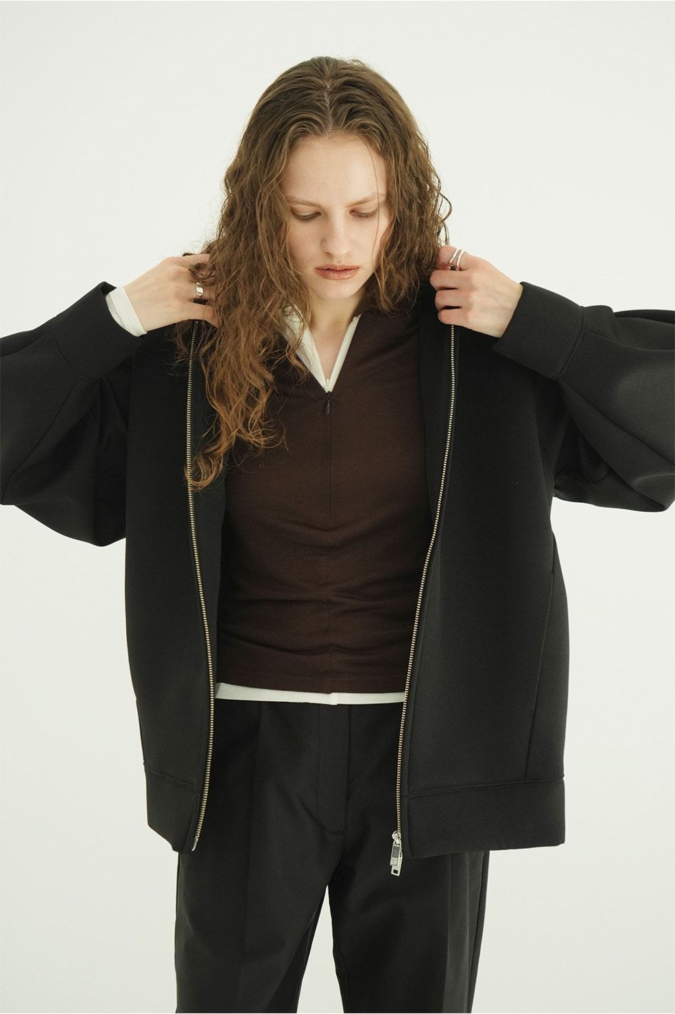 コンストラクティブボンディングフーディ -  CONSTRUCTIVE BONDING HOODIE (BLACK)