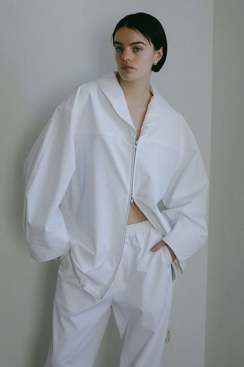 MANOF - ラッシュガードトップス - ACTIVE SHAWL COLLAR ZIP