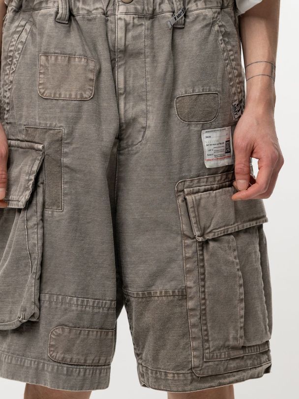 リペアドカーゴショーツ - REPAIRED CARGO ST (LT/GREY)