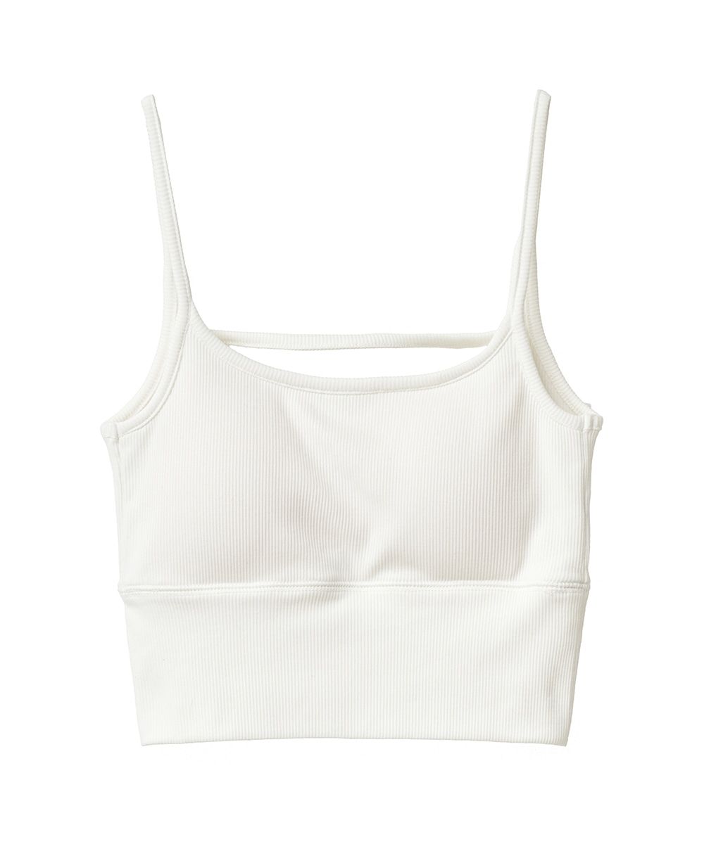 CLANE - ブラ トップス - BACK STRAIGHT LINE BRA TOPS - WHITE 