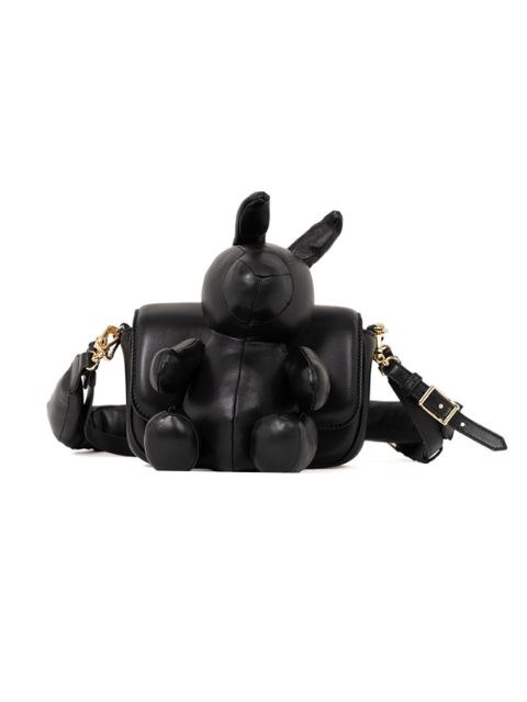 パファーアニマル ショルダーバッグ - PUKER ANIMAL Puffer Shoulder Bag- BLACK