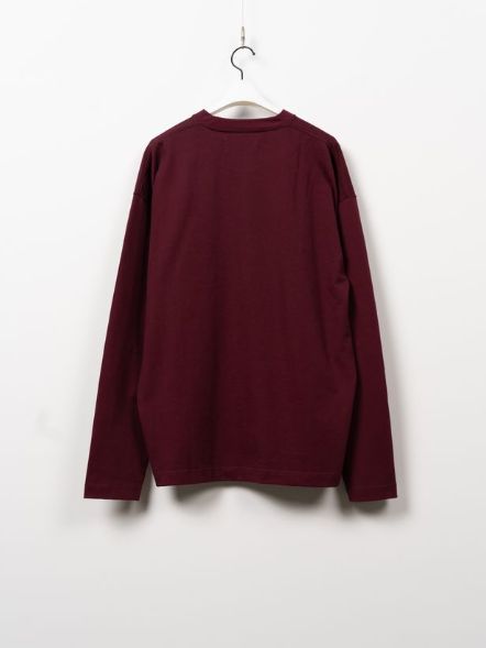 【26AW】 ポケットロングスリーブカットソー - POKET LS TEE （WINE）