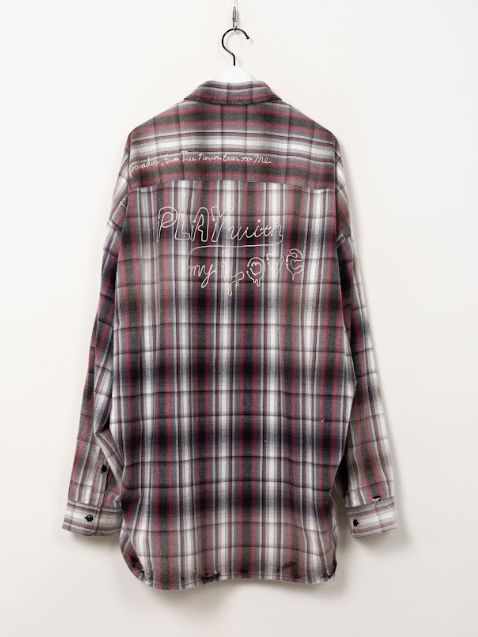 ヴィンテージライクチェックシャツ - VINTAGE LIKE CHK SH (BLACK)