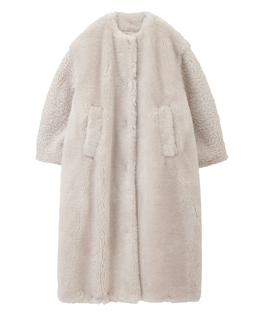 CLANE - ミックス ファー コクーン コート - MIX FUR COCOON COAT ...