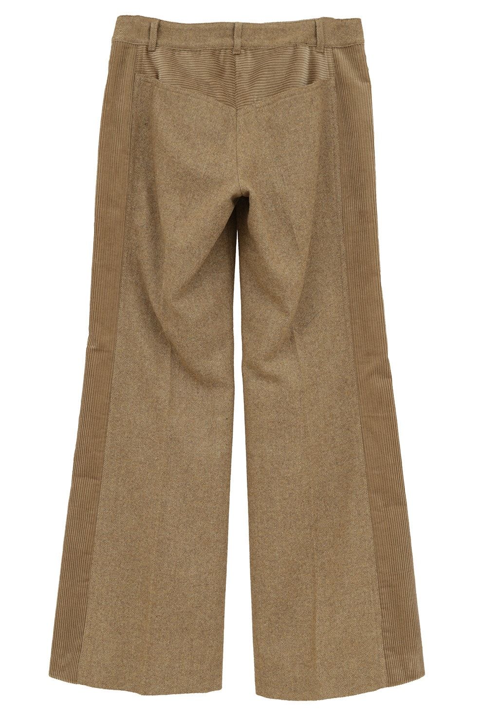 コーデュロイパネルメランジパンツ - CORDUROY PANEL MELANGE PANTS (BEIGE)