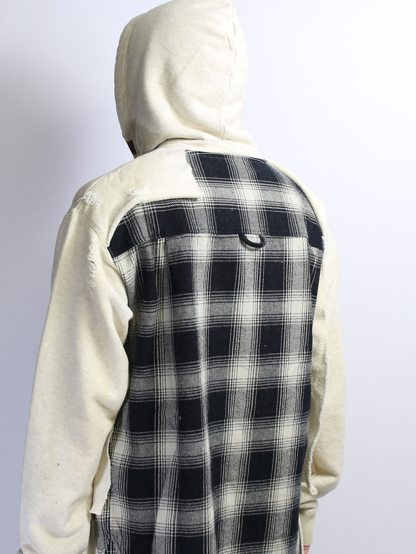 シャツコンバインド フーディー - Shirt Combined Hoodie WHITE