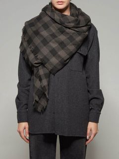 ウール×カシミヤ ストール / マフラー -  Labra Teme Pewter 【110×140cm】