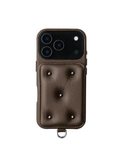 【BALLON CINQ】 手帳型 レザーケース iPhone 14～17シリーズ対応 (エトープ）