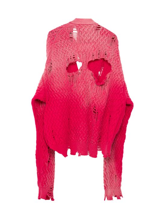 【レディース】 サンフェイデッドライクニットカーディガン - Sun Faded Like Knit Cardigan - PINK