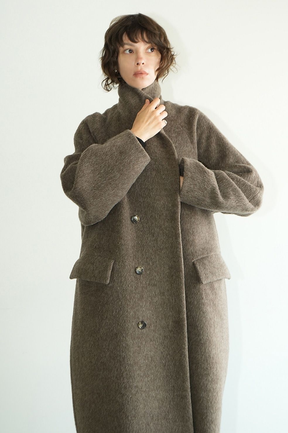 CLANEクラネDOUBLE WOOL LONG COAT １ - ロングコート