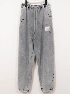 ブリーチドスウェットパンツ  (GREY)