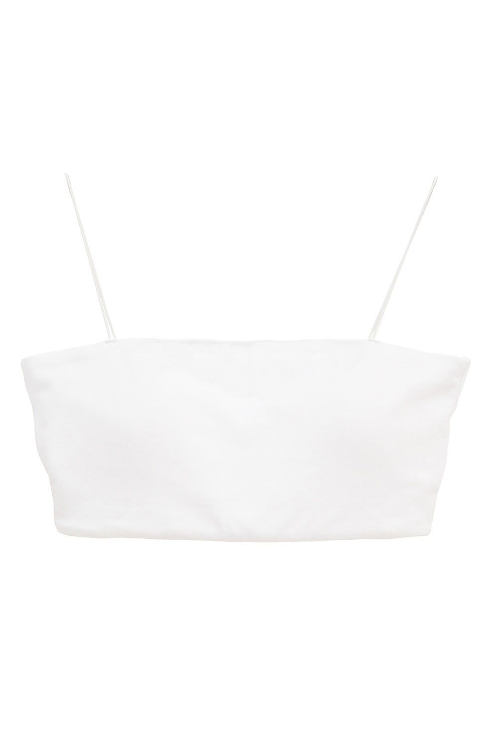 バンドゥブラ - THIN CORD BANDEAU BRA TOPS (BLACK)