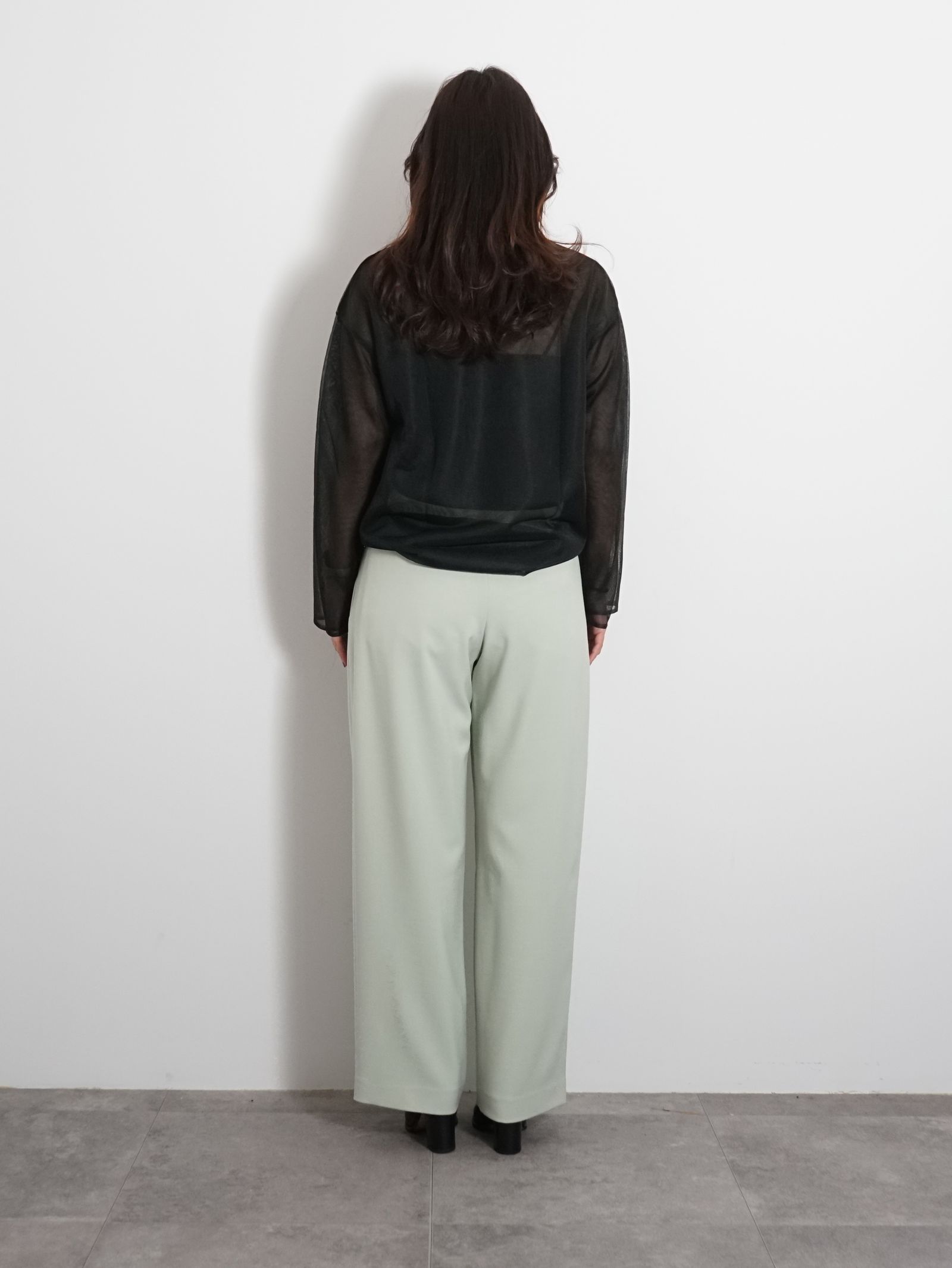 ダブルレイヤード ニット - DOUBLE LAYERED KNIT - BLACK
