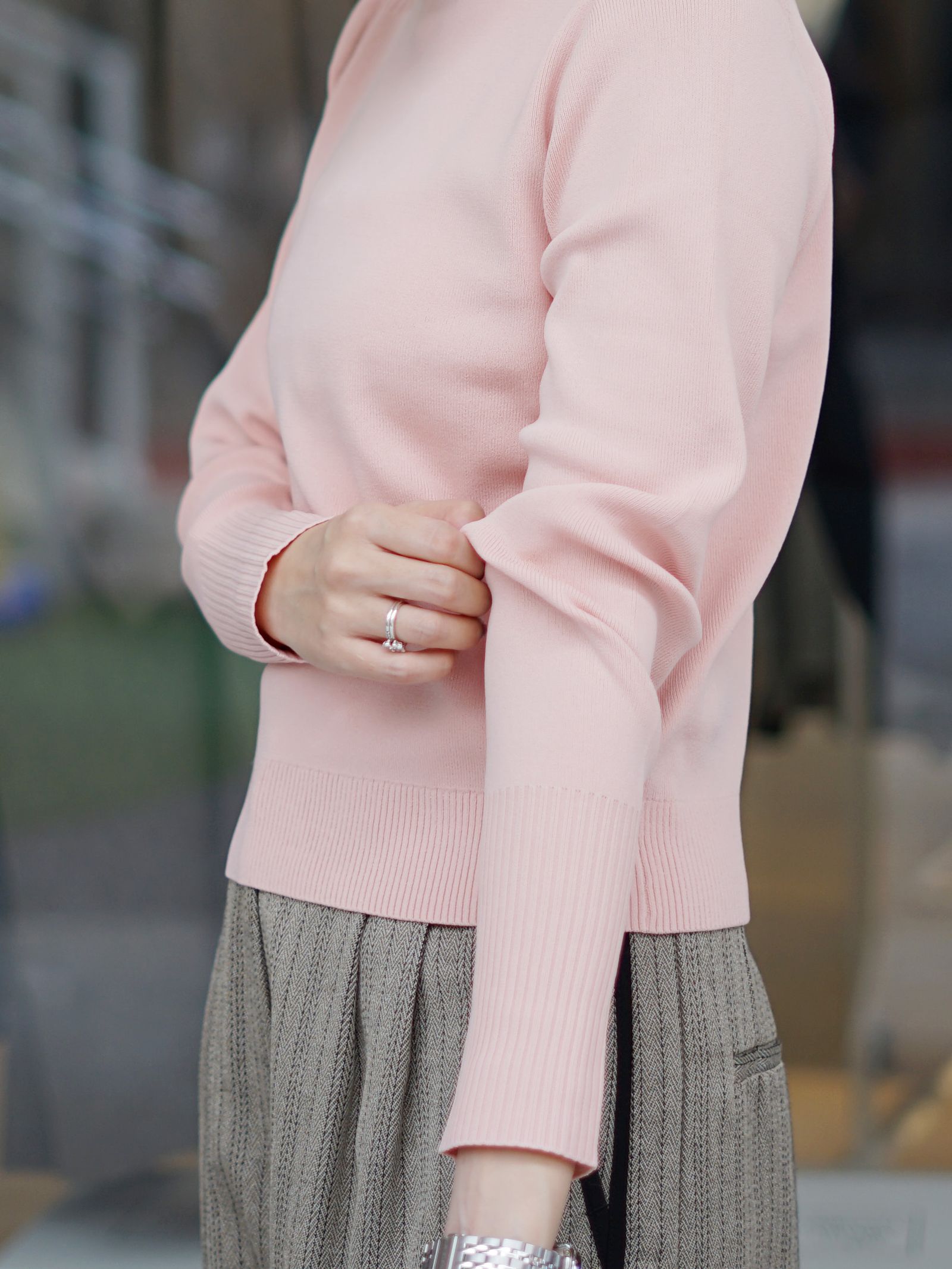 【26AW】ベーシックコンパクトニットトップス - BASIC COMPACT KNIT TOPS (PINK)