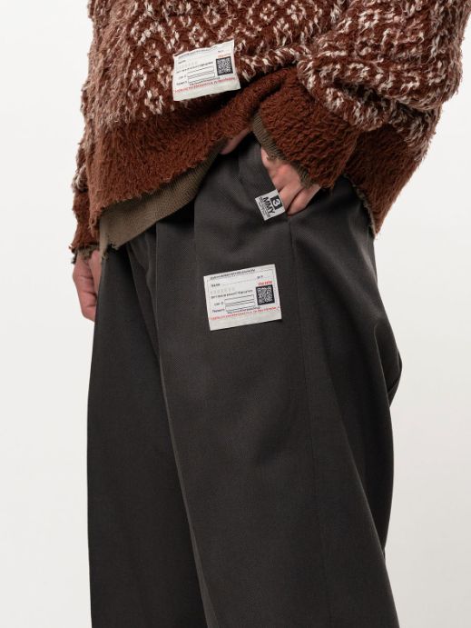 テーラード イージーパンツ - Tailored Easy Pants (DARKGREY)