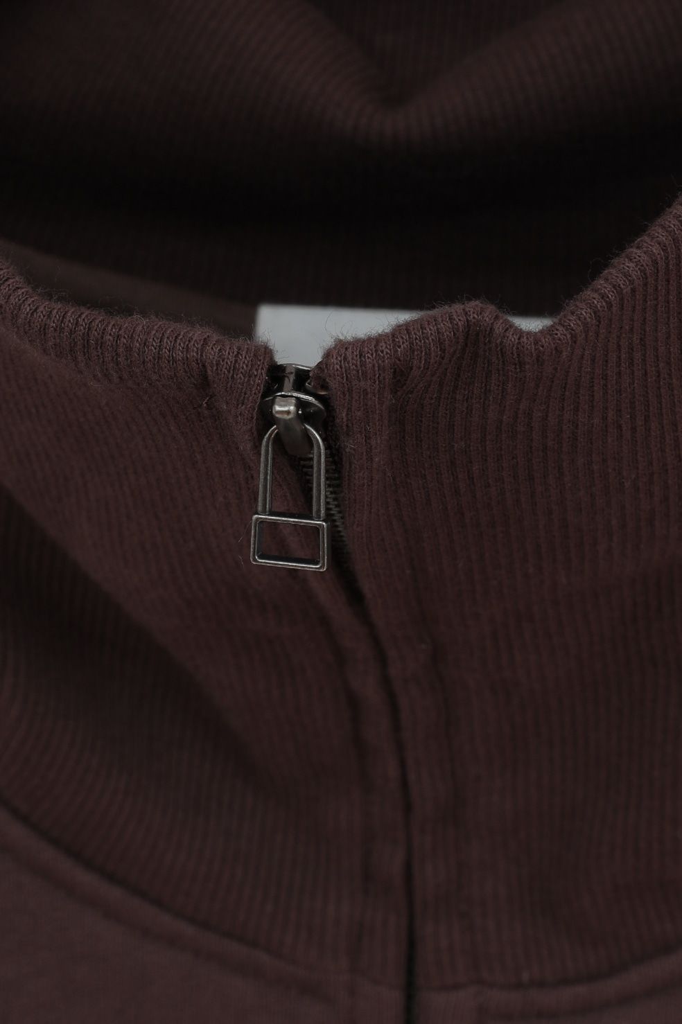 ハーフジップショートトップス｜ HALF ZIP SHORT TOPS (BROWN)