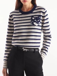 【レディース】 プルオーバニット - FOX HEAD INTARSIA STRIPED REGULAR JUMPER
