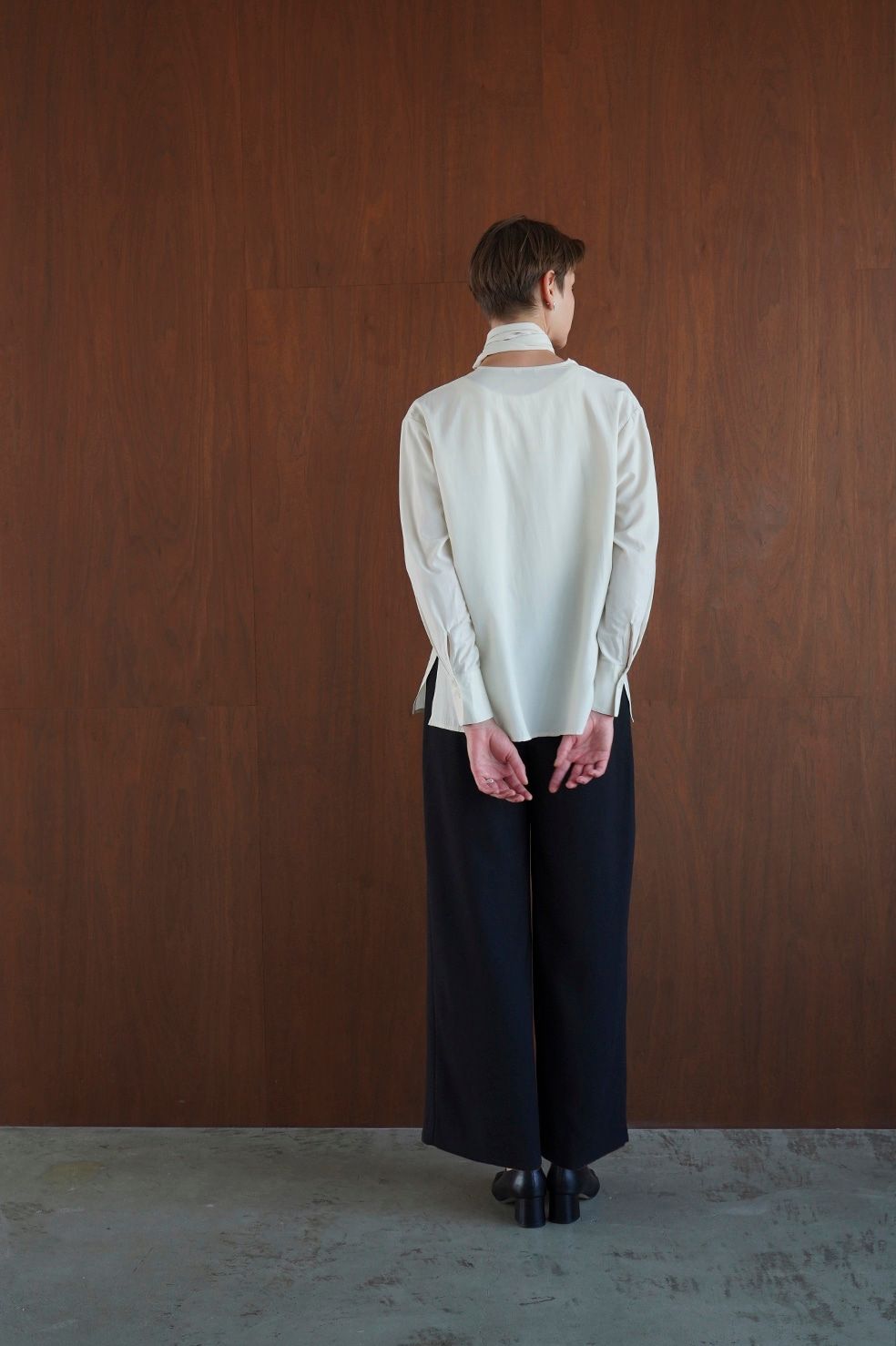 CLANE - チーフカラートップス - CHIEF COLLAR TOPS - IVORY | ADDICT