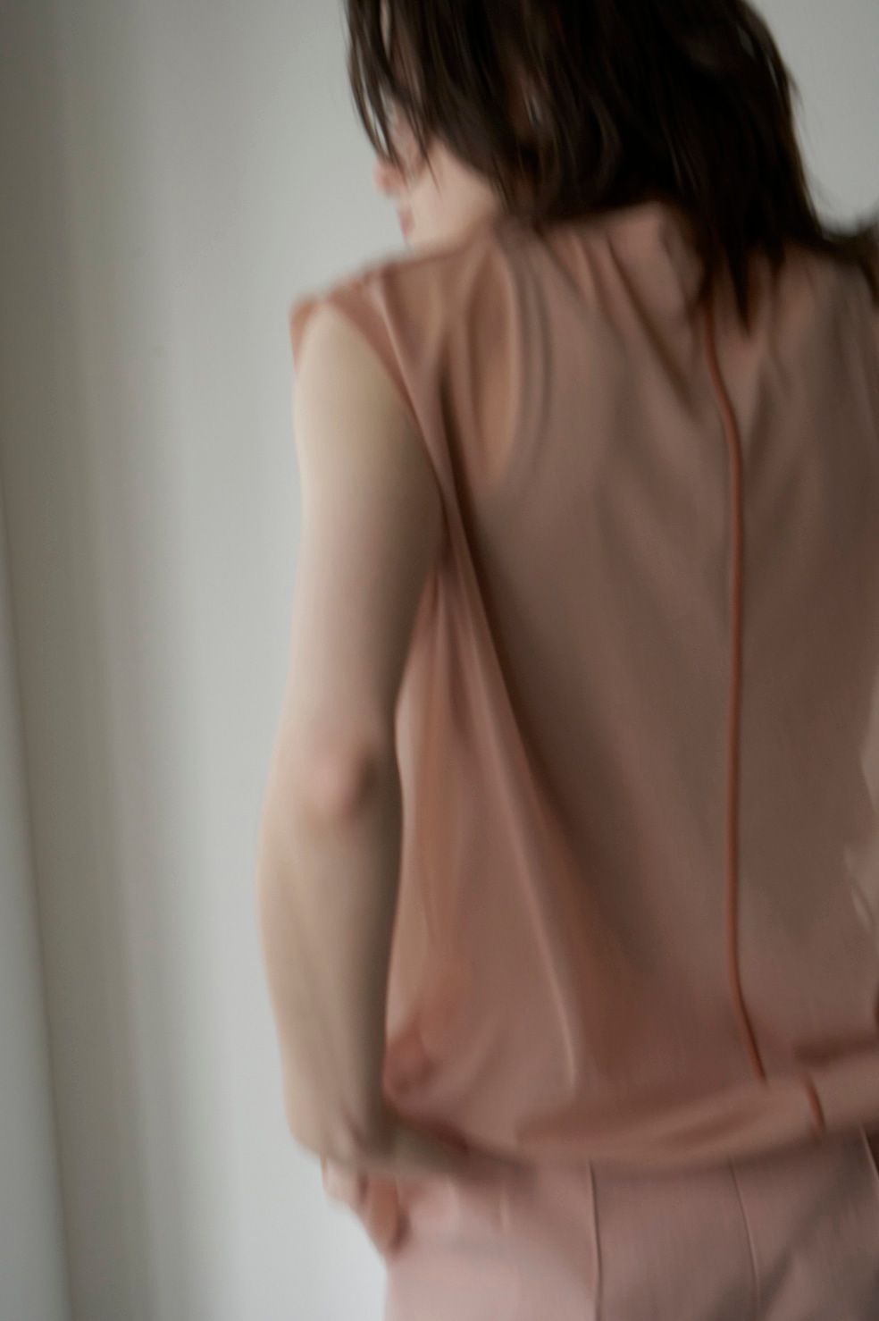LINE SHEER N/S TOPS - PINK