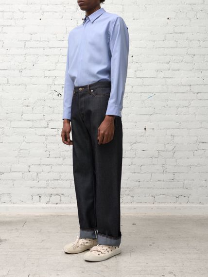 ウールデニムパンツ / ストレート  - denim pant in wool denim （INDIGO)