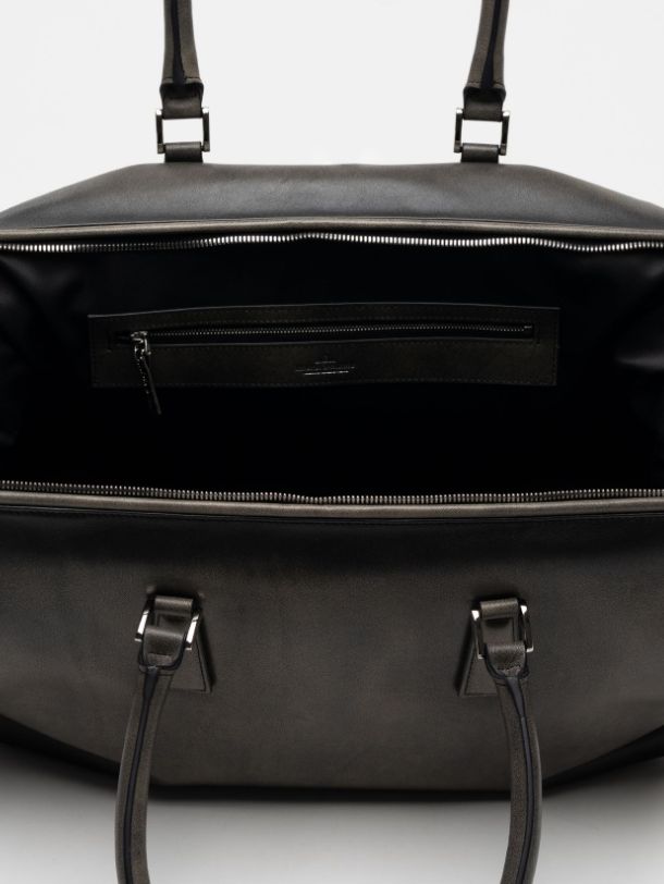 "ヴィンテージ" ボストン バッグ ラージ - "VINTAGE" Boston Bag Large (BLACK)
