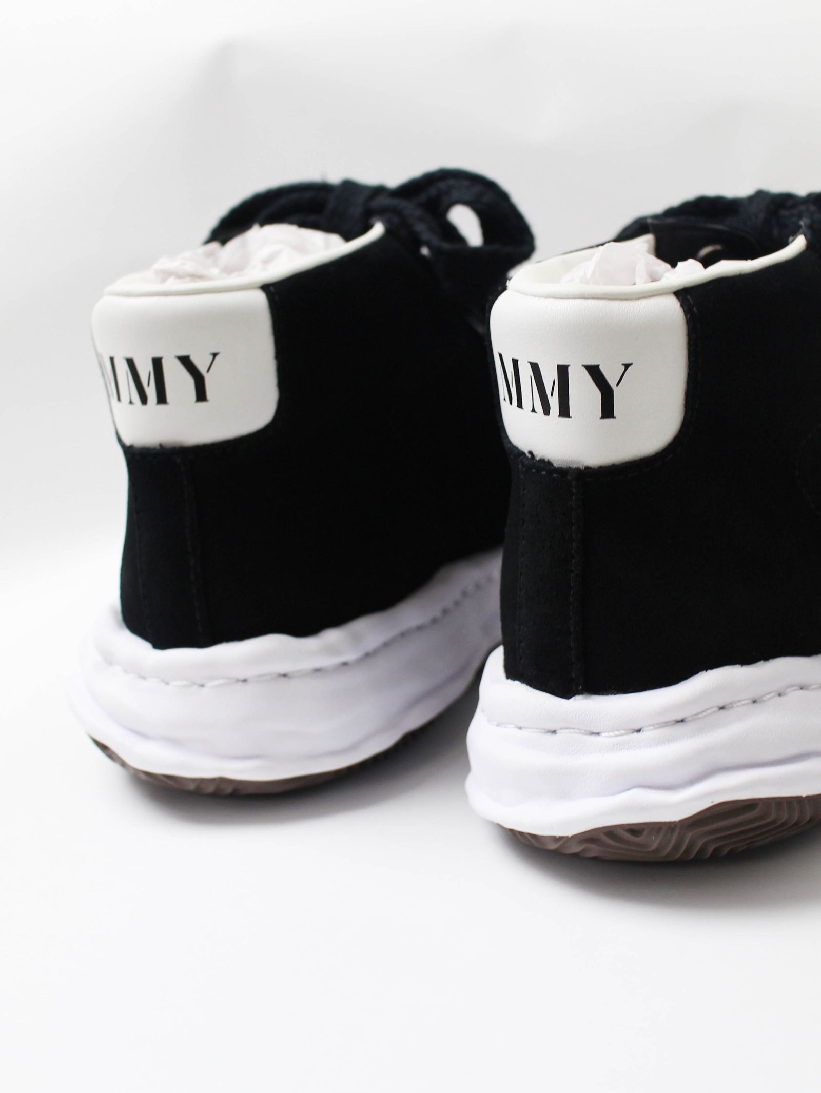 "BLAKEY" OG Sole  SUEDE LEATHER HI-top Sneaker - BLACK - A07FW707