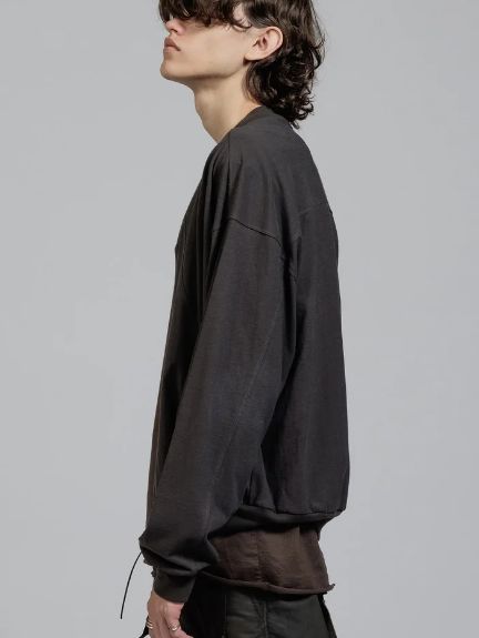 ジップブルゾン - Jersey Zip Blouson B / Gray Brown