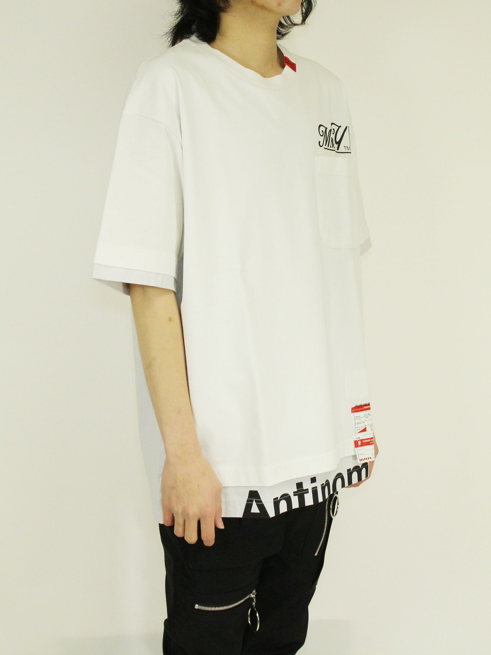 プリンテッドTシャツ - MMY Printed T-shirt - WHITE