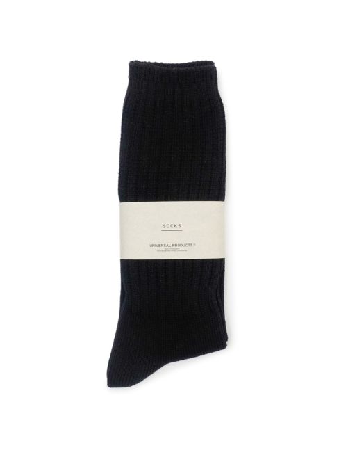 ロング丈ソックス "2足セット" -  2P LONG SOCKS - BLACK