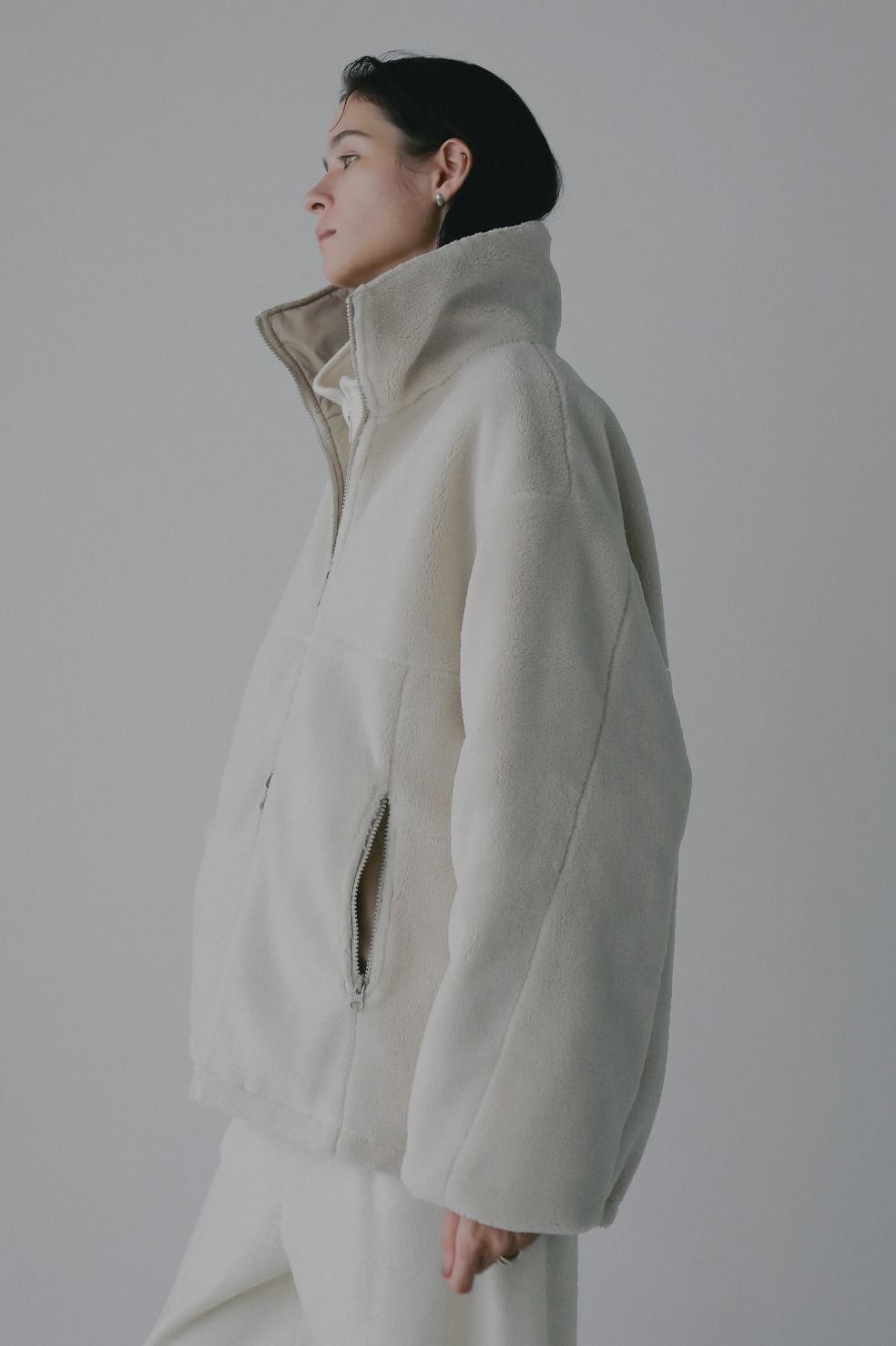 【TAION×MANOF】 リバーシブルダウンボアジャケット - REVERSIBLE DOWN BOA JACKET (BEIGE)