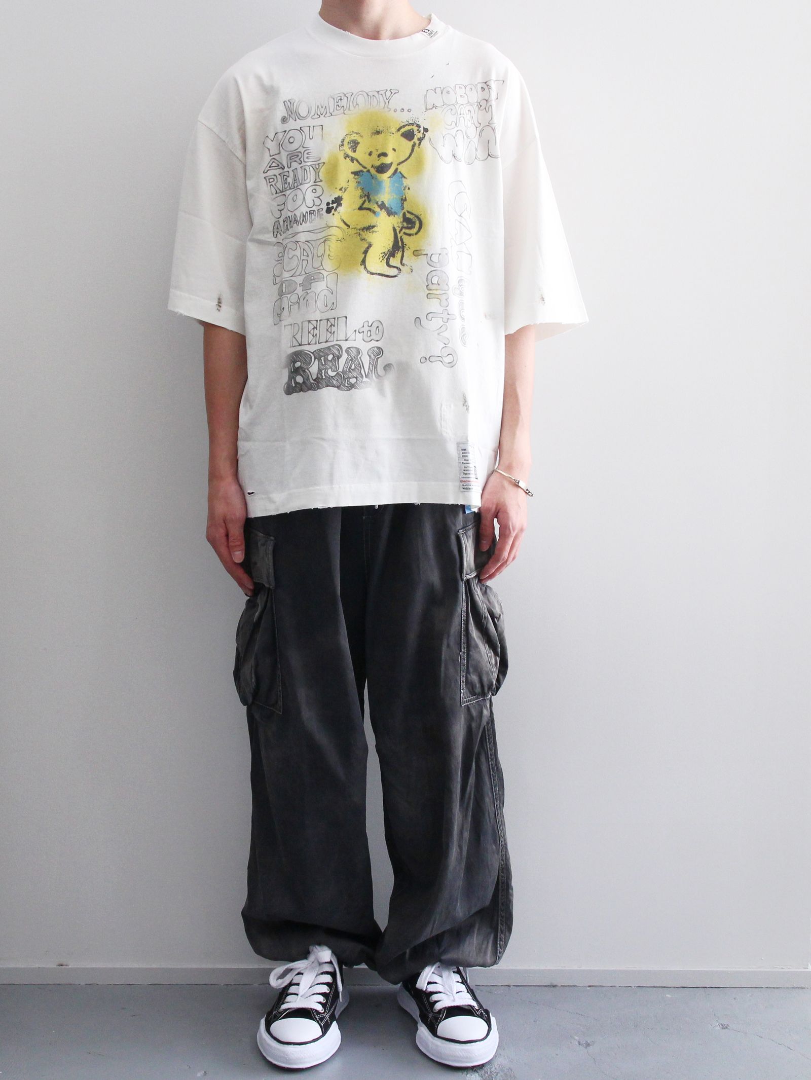 Maison MIHARA YASUHIRO - ディストレストTシャツ - Distressed T