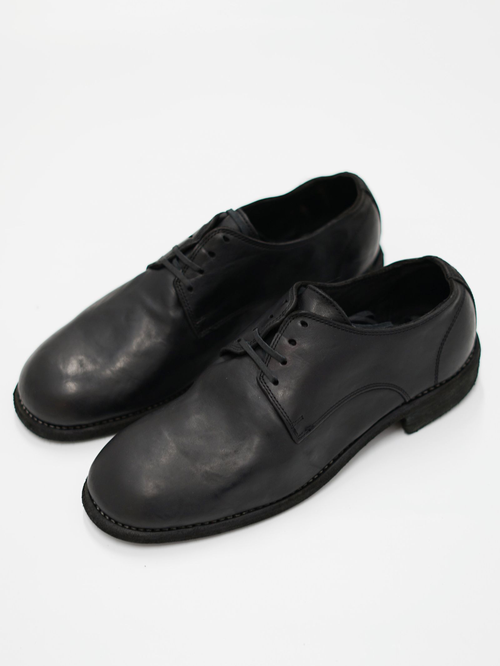 【992x】 ダービーシューズ / ホースレザー - HORSE FULL GRAIN CLASSIC DERBY (BLACK)