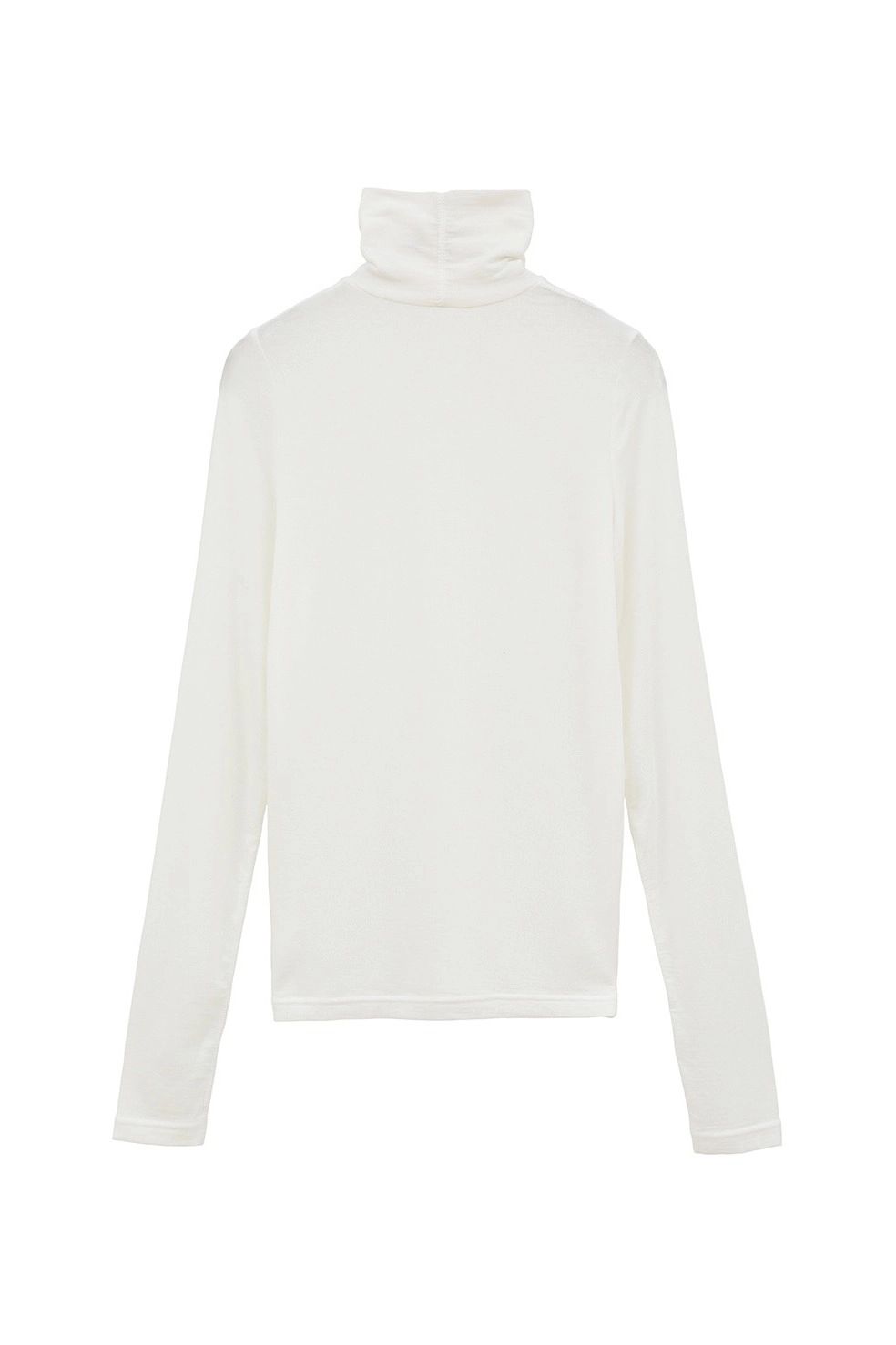 カシミヤ混タートルネックカットソー | COMFORTABLE TURTLE TOPS (WHITE)