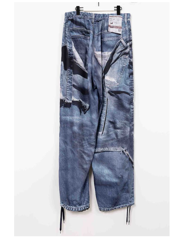 T.A.T.A コラボ転写デニムパンツ - TROMPE-L'OEIL DENIM PANTS