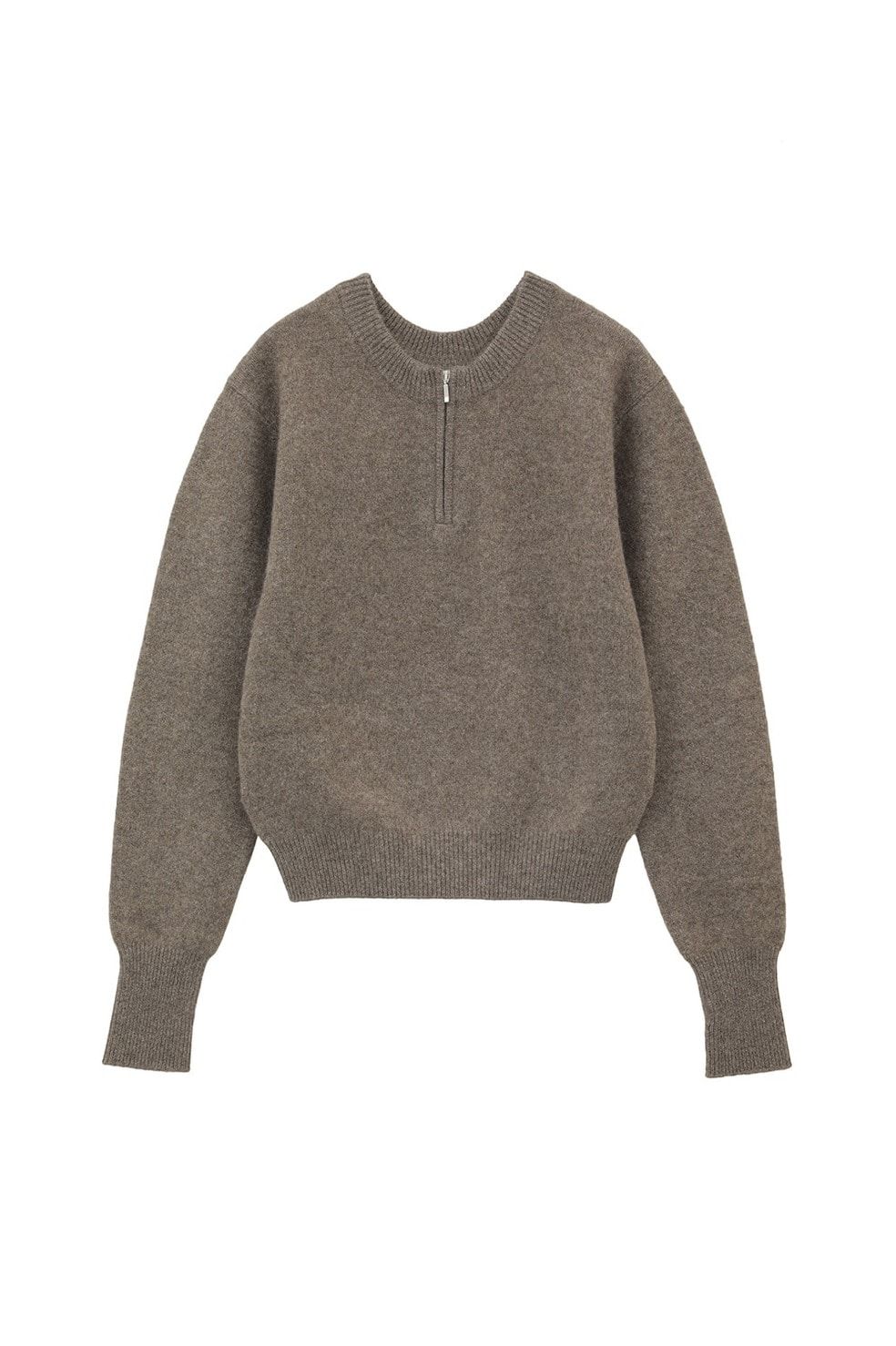 CLANE - ダブルフェイス ヤク ニットトップス - W FACE HALF ZIP YAK KNIT TOPS - BROWN | ADDICT  WEB SHOP