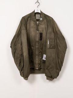 フライトジャケット - AGED FLIGHT JACKET (KHAKI)