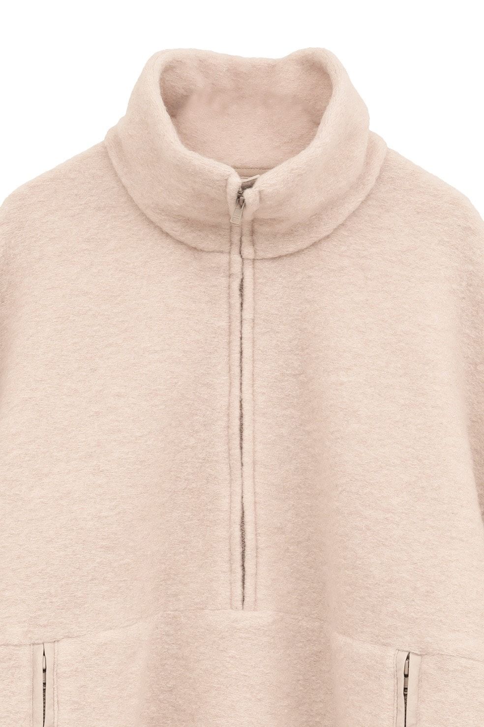 ハーフジップトップス - SLIVER HALF ZIP TOPS (IVORY)