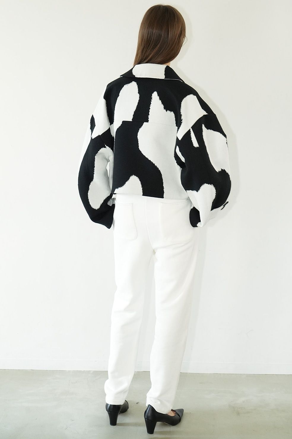 コクーンシルエットスウェットパンツ - C SWEAT COCOON PANTS -WHITE