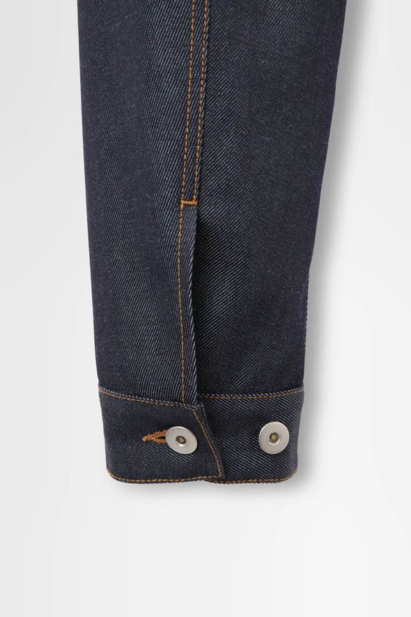 ウールデニムジャケット - ddenim jacket in wool denim （INDIGO)