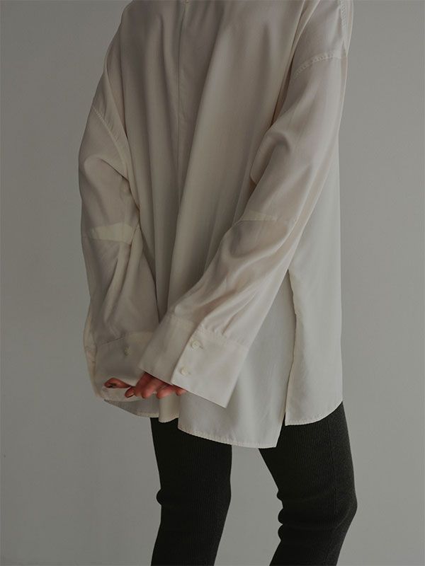 クルーネックオーバーサイズプルオーバー (OFF WHITE)