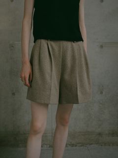 ツィードショートパンツ - GREY