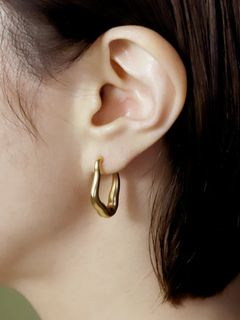 TEN. - 【両耳用】ベールピアス SV シルバー シンプル デザイン