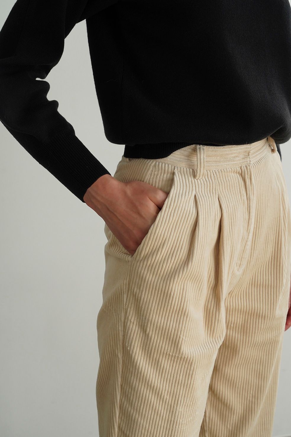 CLANE - コーデュロイ テーパード パンツ - CORDUROY TAPERED PANTS