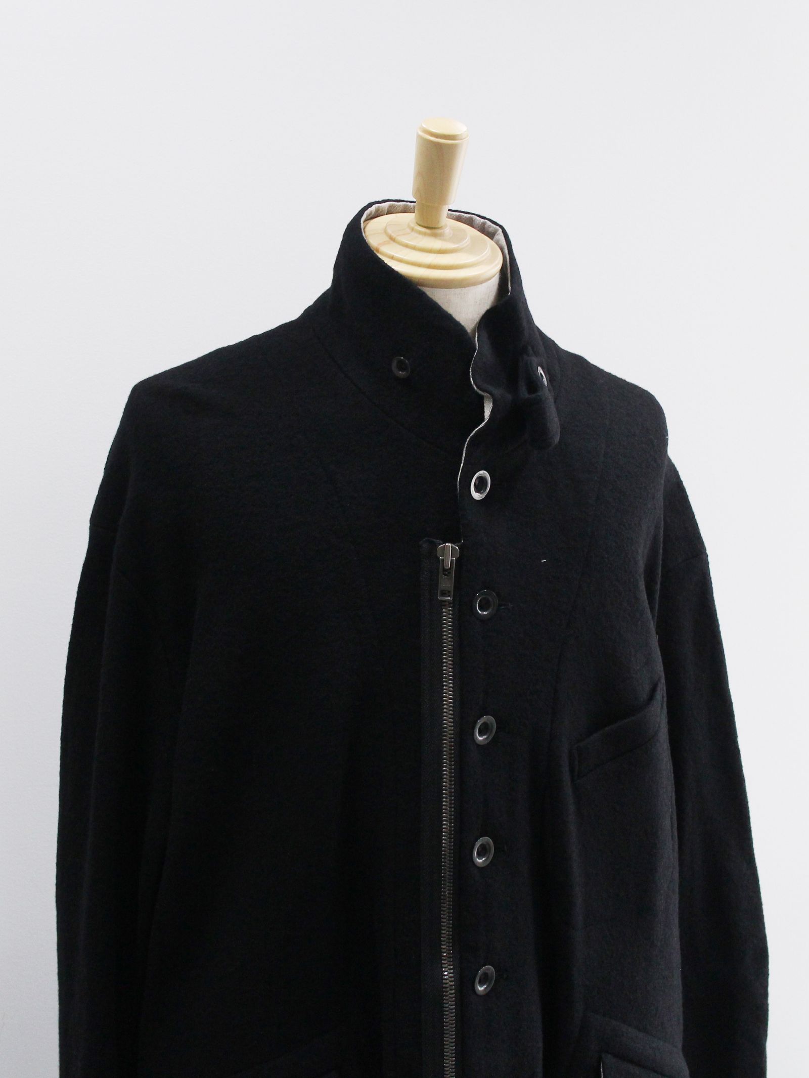 フィリングコート - fulling coat - VI-3632-06 - A-BLACK