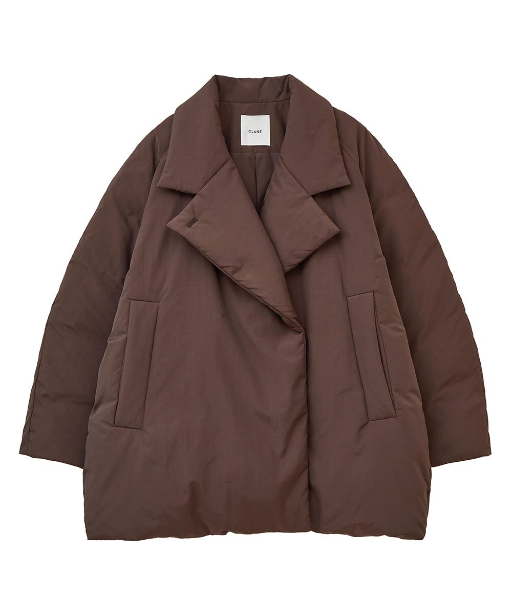 CLANE - コクーン ダウン コート - COCOON SHORT DOWN COAT - BROWN