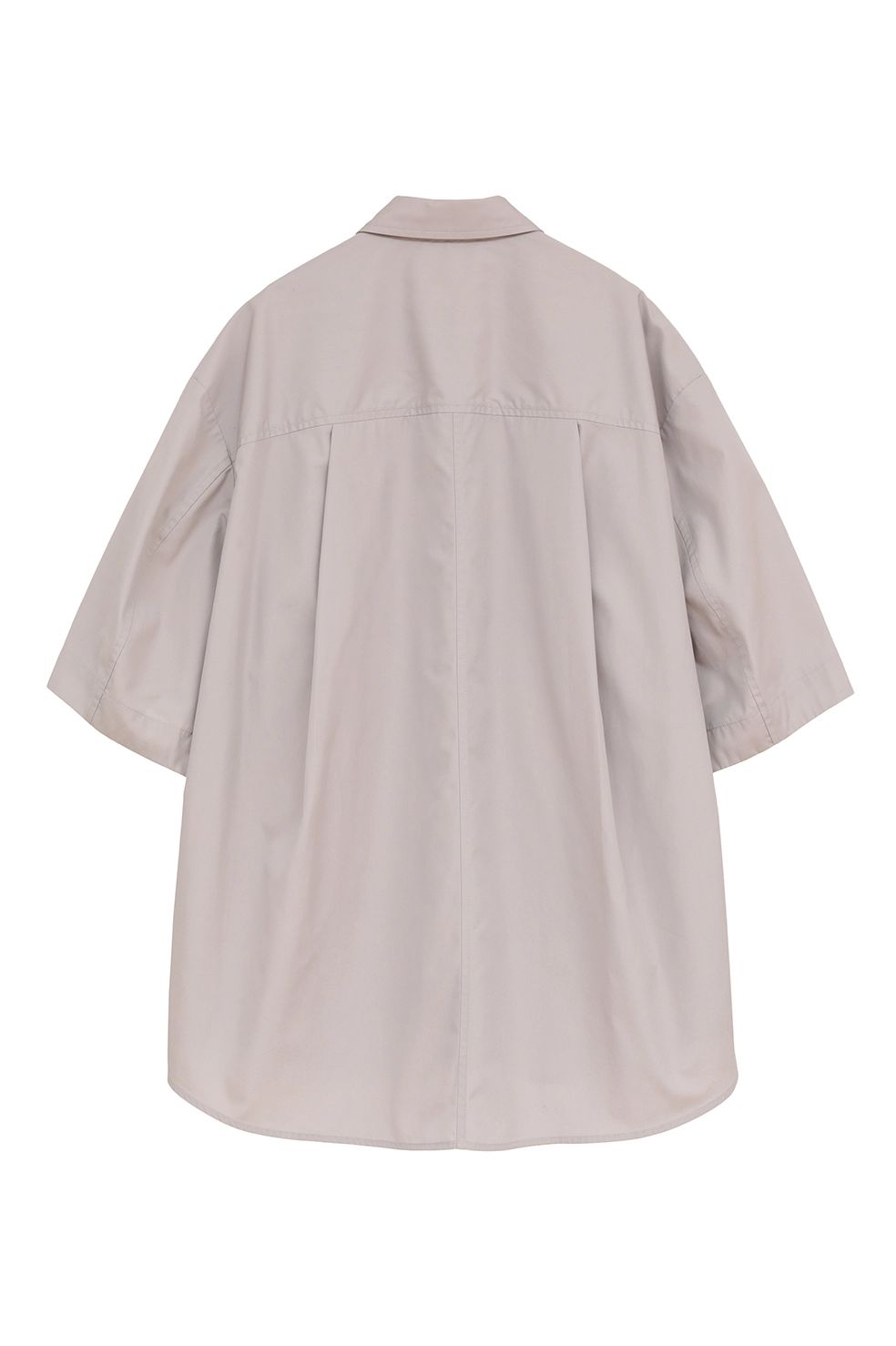 ハーフスリーブヒュージーシャツ - HALF SLEEVE HUGE SHIRTS (GREY)