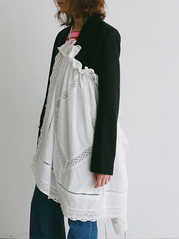 マルチウェイレースコンビラップスカート (WHITE)