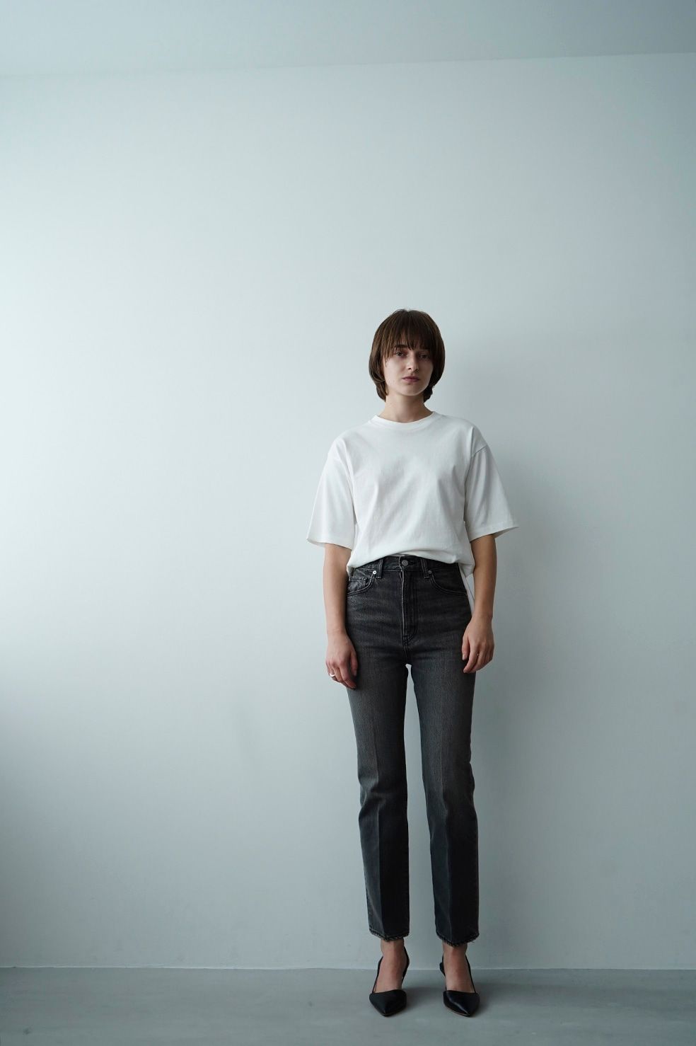 CLANE - サイドスリット カットソー - UNEVEN SIDE SLIT T-SHIRT